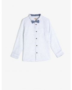 Chemise à manches longues avec nœud papillon