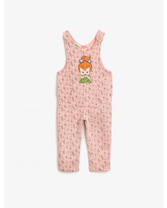 Barboteuse à motifs en coton imprimé sous licence the flintstones Çakıl Çakmaktaş pink-design 912