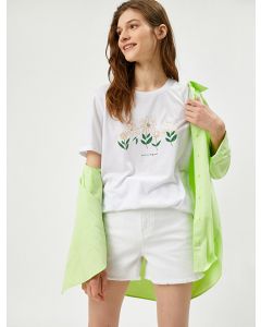  T-SHIRT MC OFF WHITE L