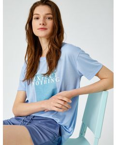  T-SHIRT MC BLUE XXL