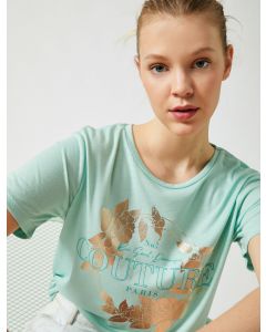  T-SHIRT MC GREEN L