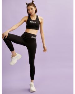 Legging détaillé à slogan