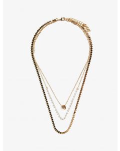 Collier chaîne de perles superposées