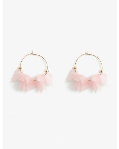 Boucles d'oreilles anneau perlé