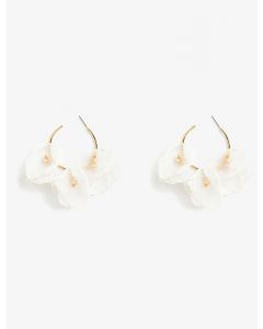 Boucles d'oreilles à motif floral