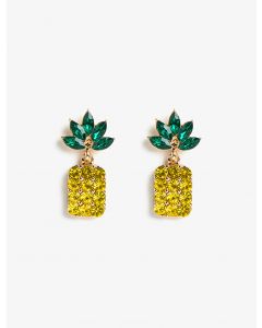 Boucles d'oreilles pierre ananas GOLD T