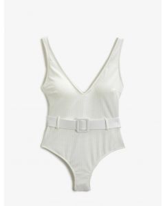 Détail de la ceinture de maillot de bain coupe v