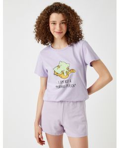  T-SHIRT MC LILA S