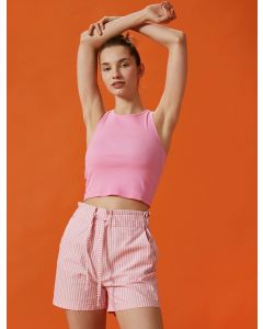  SHORTS ROSE STRIPE 34