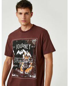  T-SHIRT MC BROWN XXL