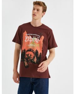  T-SHIRT MC BROWN XXL