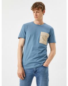  T-SHIRT MC BLUE XXL