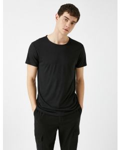 T-shirt basique en coton à manches courtes