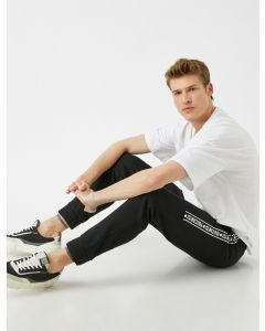 Pantalon de jogging à slogan black m