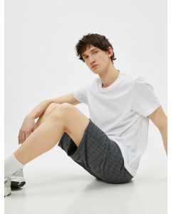  SHORTS GREY CHECK S