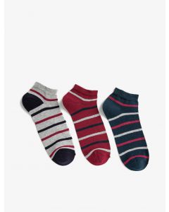 Ensemble chaussettes rayées homme coton