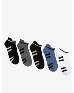 Ensemble chaussettes rayées homme coton black t