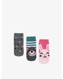 Ensemble de chaussettes à motifs fille en coton grey 7
