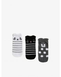 Ensemble chaussettes rayées fille coton