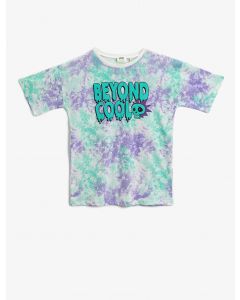  T-SHIRT MC LILA DESIGN 3-4