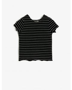  T-SHIRT MC BLACK DESIGN 7-8