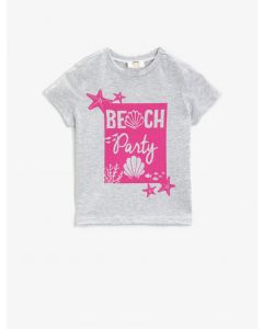  T-SHIRT MC Light Grey 5-6