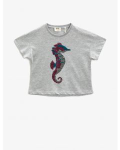  T-SHIRT MC GREY 5-6