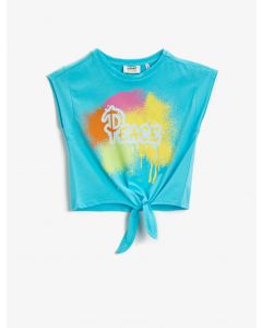  T-SHIRT MC TURQUOISE 3-4