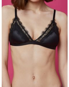 Soutien-gorge en satin détaillée