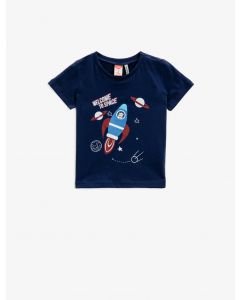  T-SHIRT MC NAVY 128