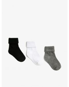 Ensemble de chaussettes basiques bébé garçon 3 pièces en coton