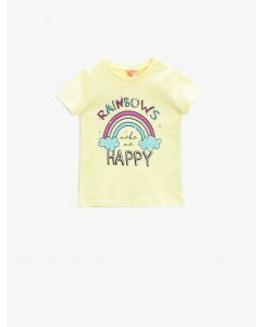 T-SHIRT MC YELLOW 128