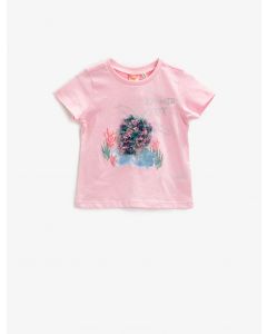  T-SHIRT MC PINK 6-9