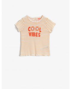  T-SHIRT MC YELLOW STRIPE 184