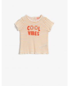  T-SHIRT MC YELLOW STRIPE 912