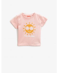  T-SHIRT MC PINK 6-9