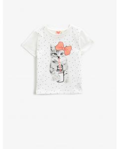  T-SHIRT MC WHITE 128