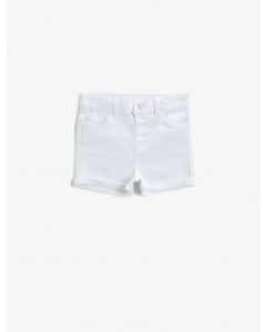 Short détail poche coton boutonné