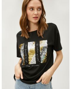  T-SHIRT MC BLACK S