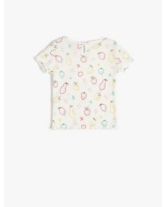  T-SHIRT MC ECRU DESIGN 6-9