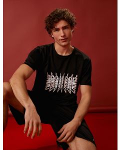  T-SHIRT MC BLACK XXL