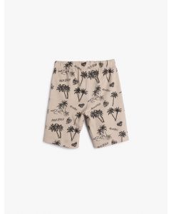 SHORTS BEJ DESENLI 6-7