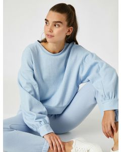 Sweat-shirt oversize à col rond