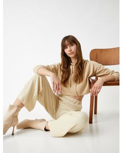 Pantalon coupe décontractée à taille normale