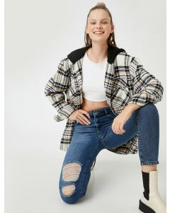 Jean mom à taille haute