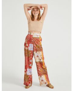 Pantalon imprimé jambe large