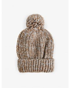 Bonnet tricoté à pompons