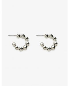 Boucles d'oreilles métalliques SILVER T