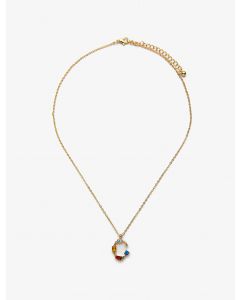Collier en pierre avec lettre c