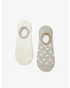 Lot de 2 chaussettes de ballet en coton à motifs